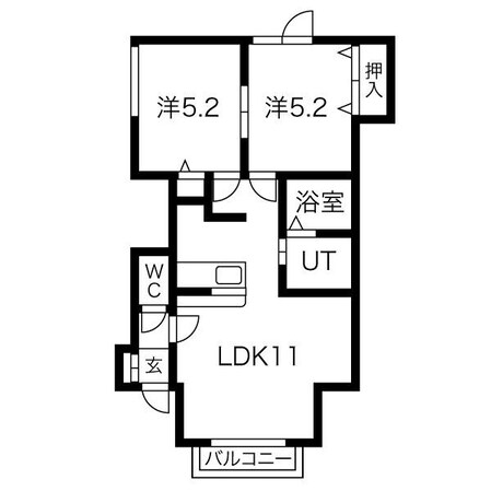 ヴィラフローリッシュの物件間取画像